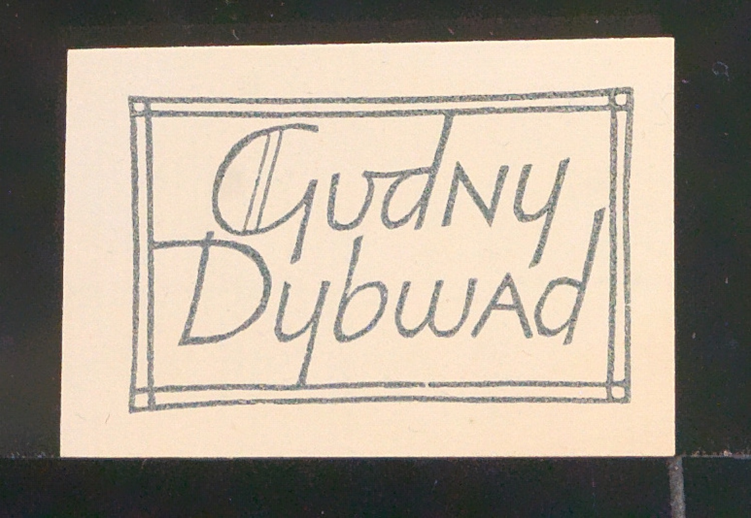 Exlibris für Gudny Dybwad — Blatt 3