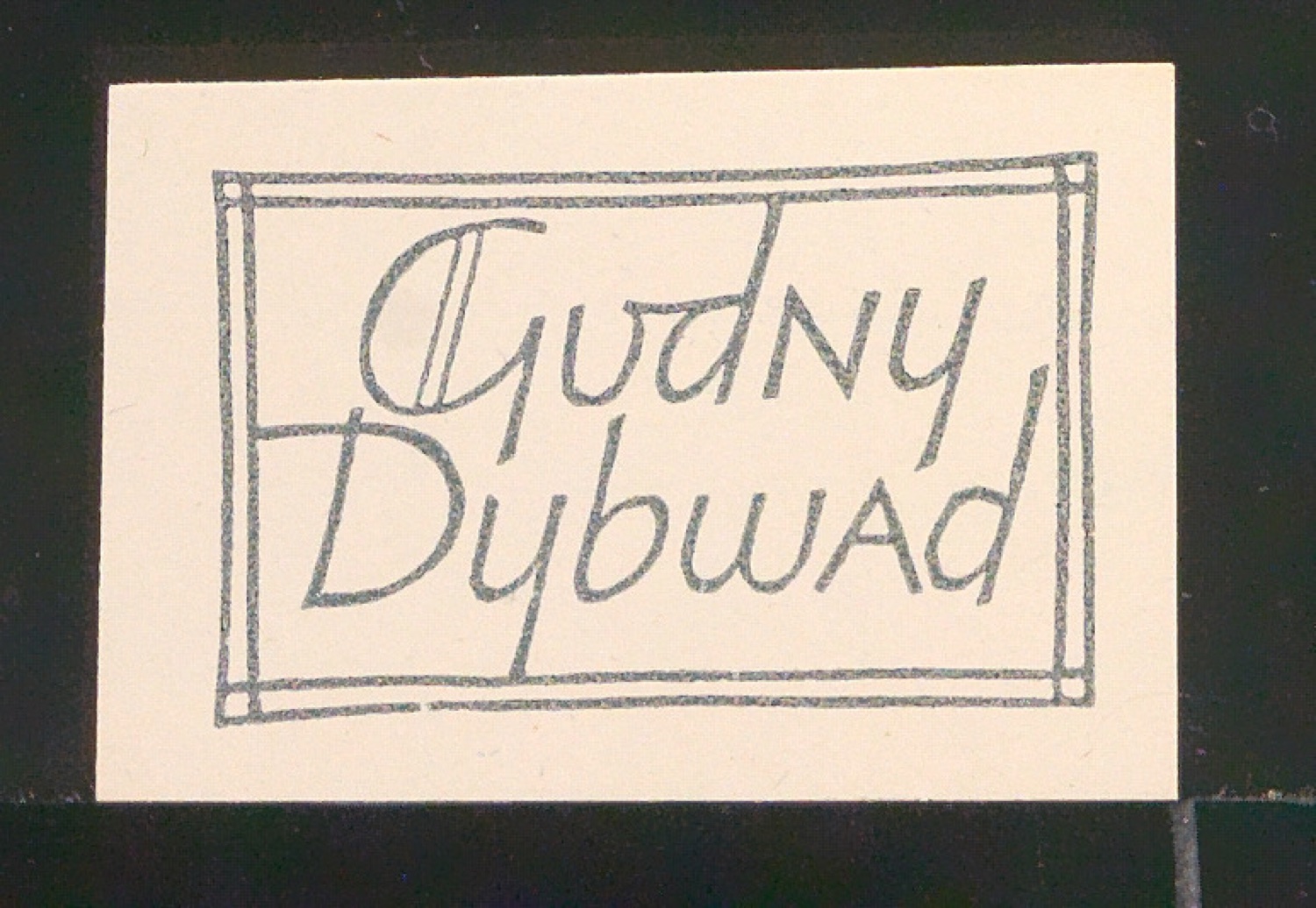 Exlibris für Gudny Dybwad — Blatt 5
