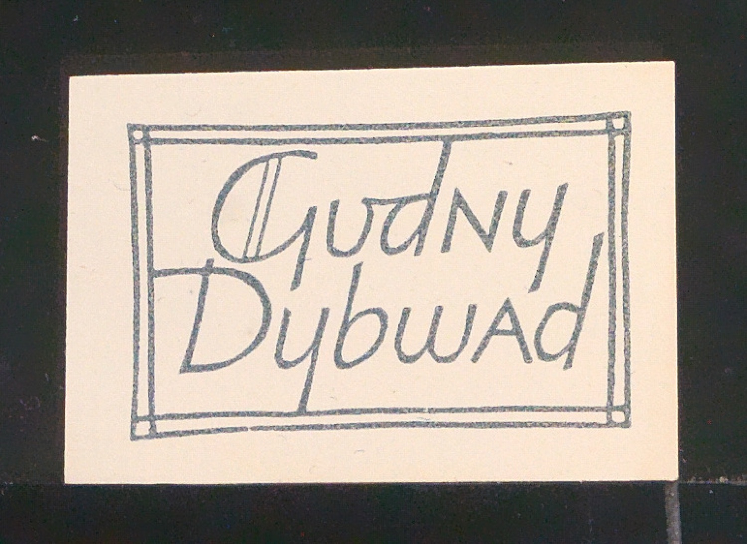 Exlibris für Gudny Dybwad — Blatt 11