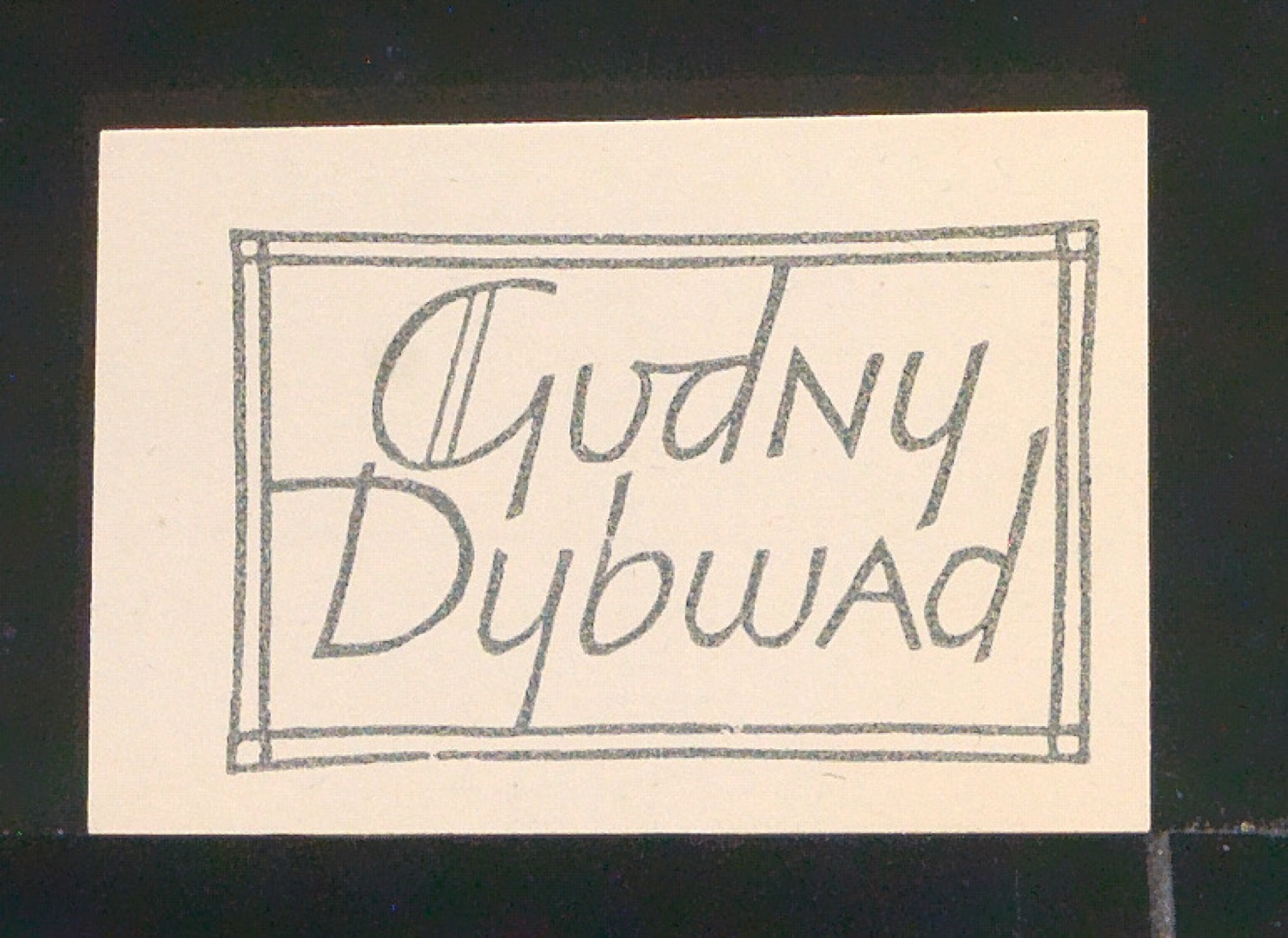 Exlibris für Gudny Dybwad — Blatt 13