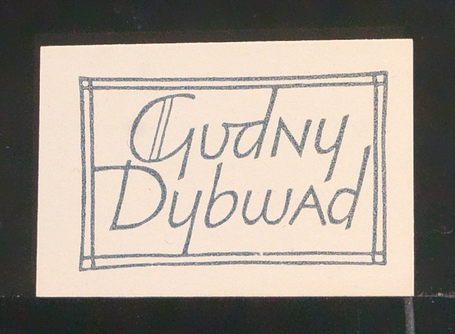 Exlibris für Gudny Dybwad — Blatt 17