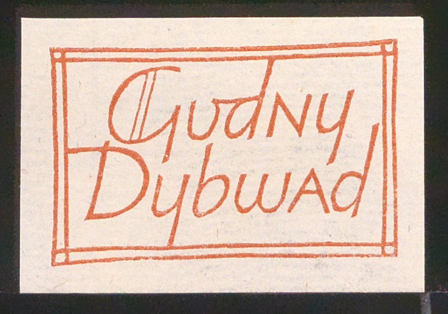 Exlibris für Gudny Dybwad — Blatt 35