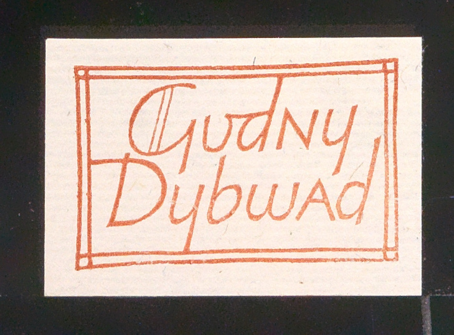 Exlibris für Gudny Dybwad — Blatt 63