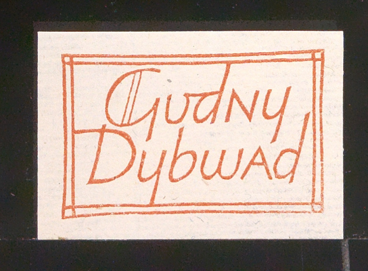 Exlibris für Gudny Dybwad — Blatt 65