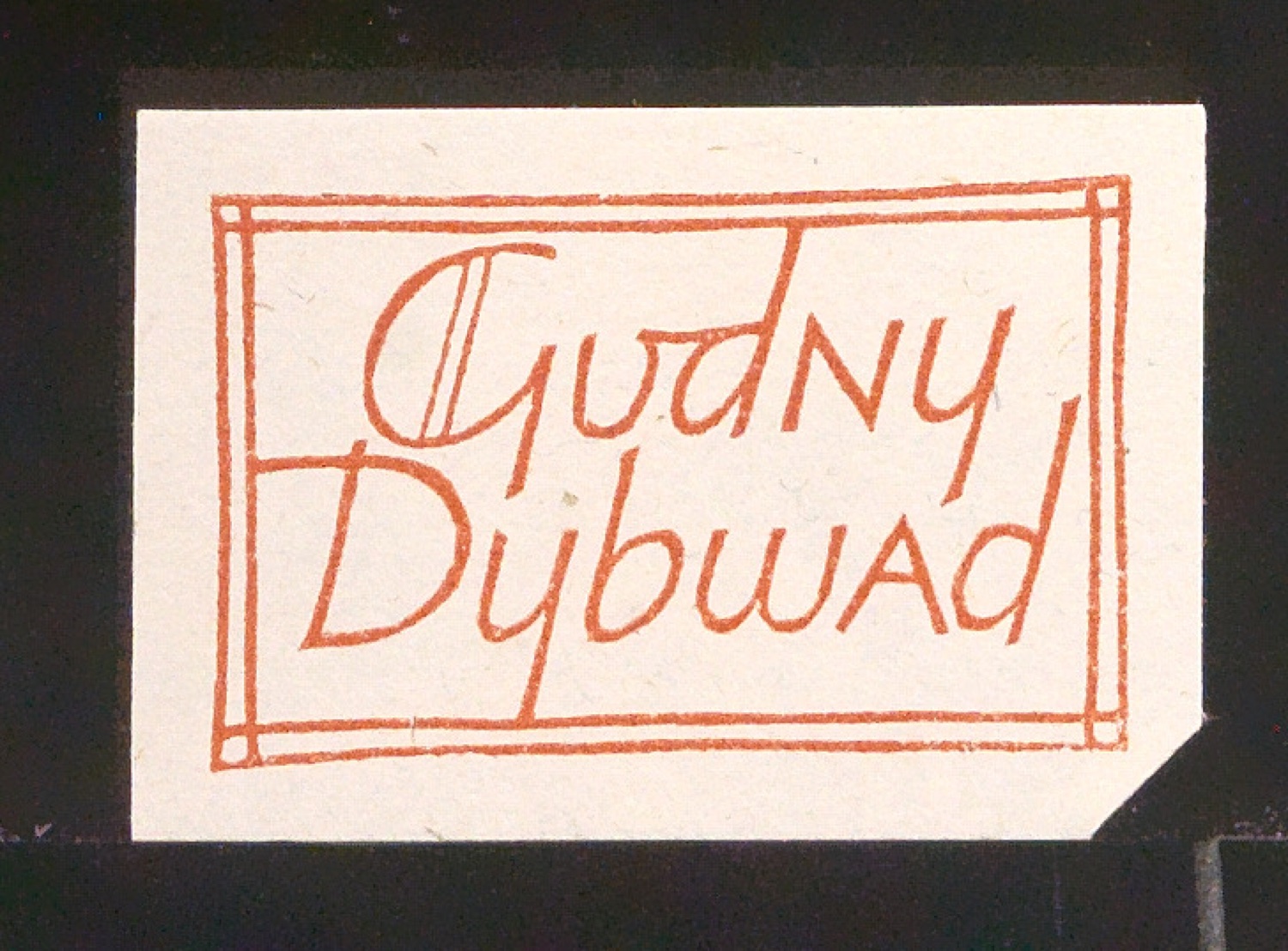 Exlibris für Gudny Dybwad — Blatt 71