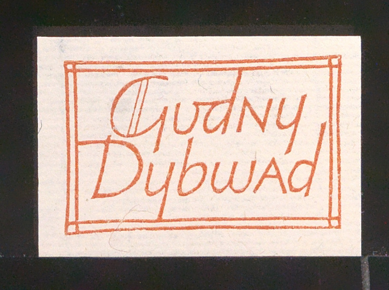 Exlibris für Gudny Dybwad — Blatt 81