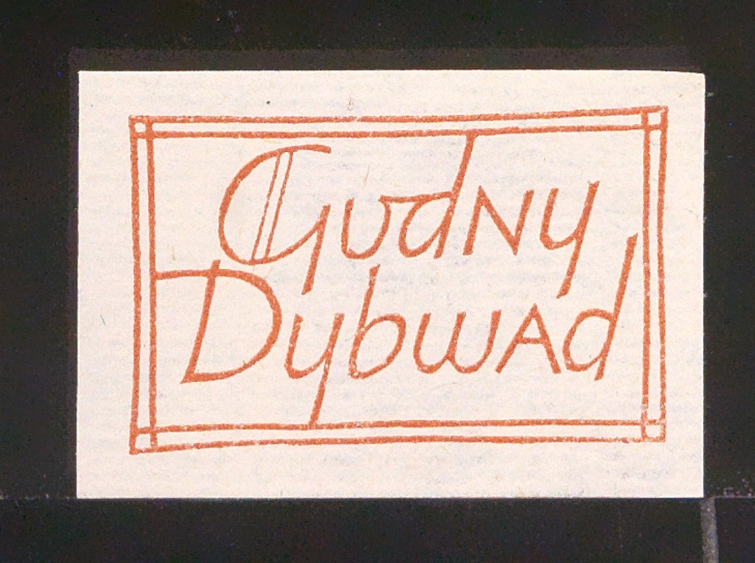 Exlibris für Gudny Dybwad — Blatt 83