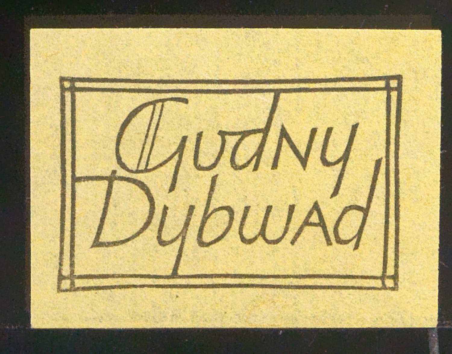 Exlibris für Gudny Dybwad — Blatt 95