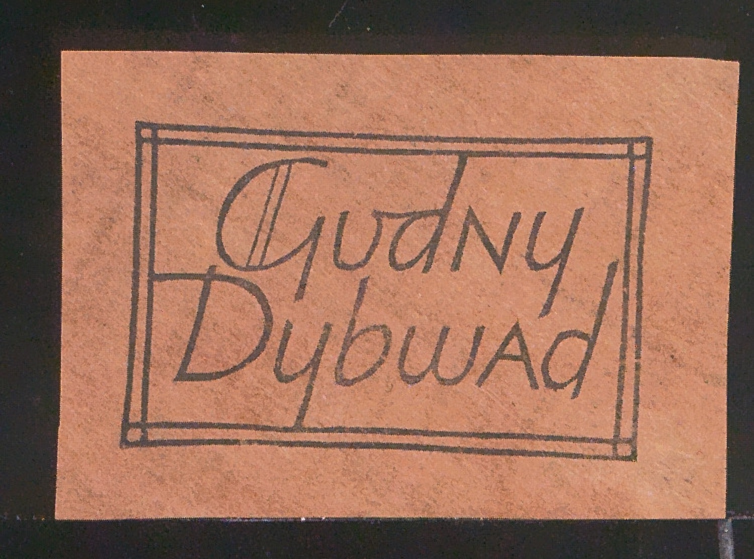 Exlibris für Gudny Dybwad — Blatt 109