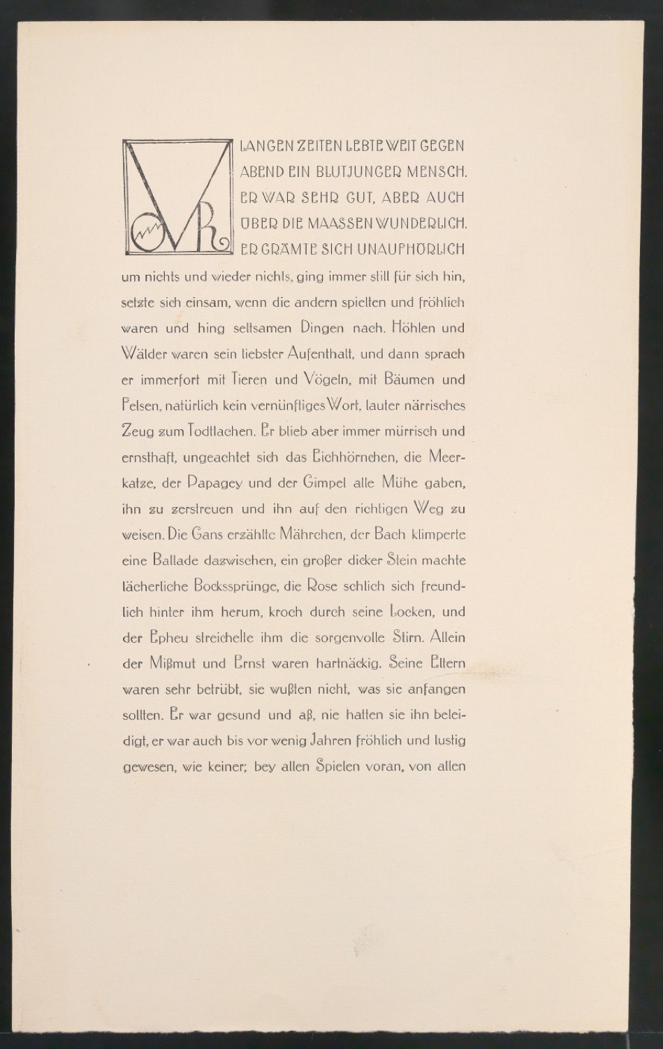 Mährchen von Hyacinth und Rosenblüthchen — Blatt 1