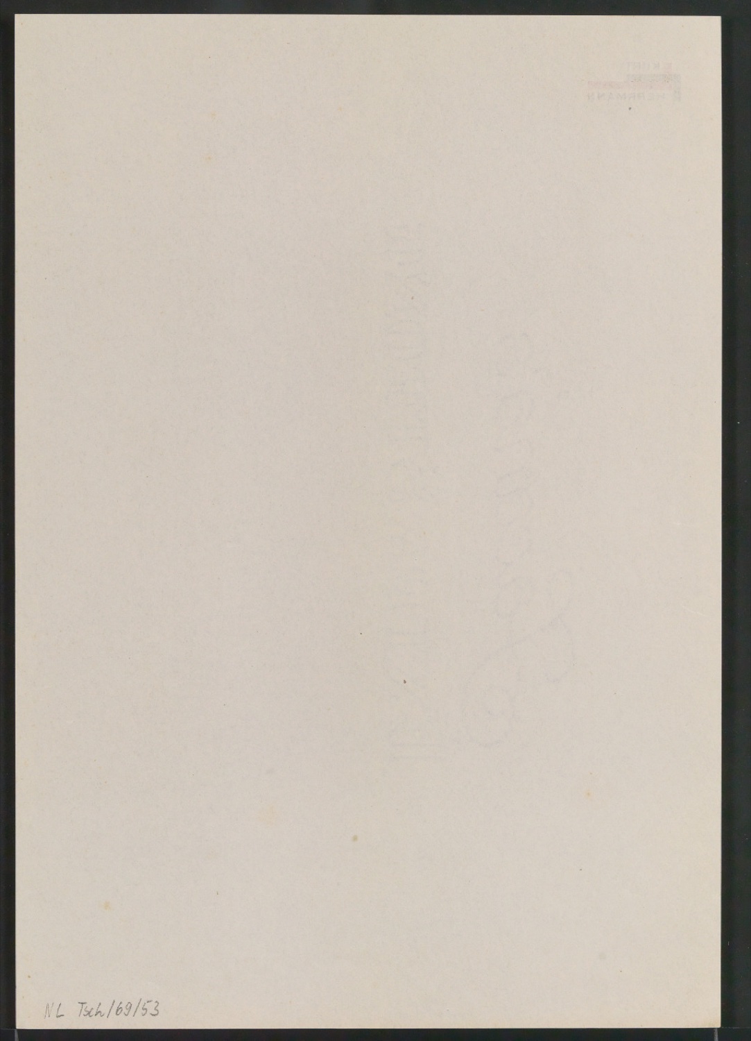 Signierter Probedruck von Briefbogen für Kurt Herrmann — Blatt 2