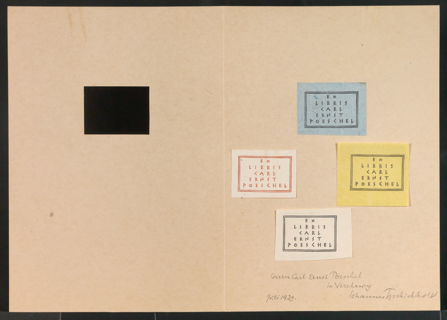 Exlibris Carl Ernst Poeschel — Blatt 2