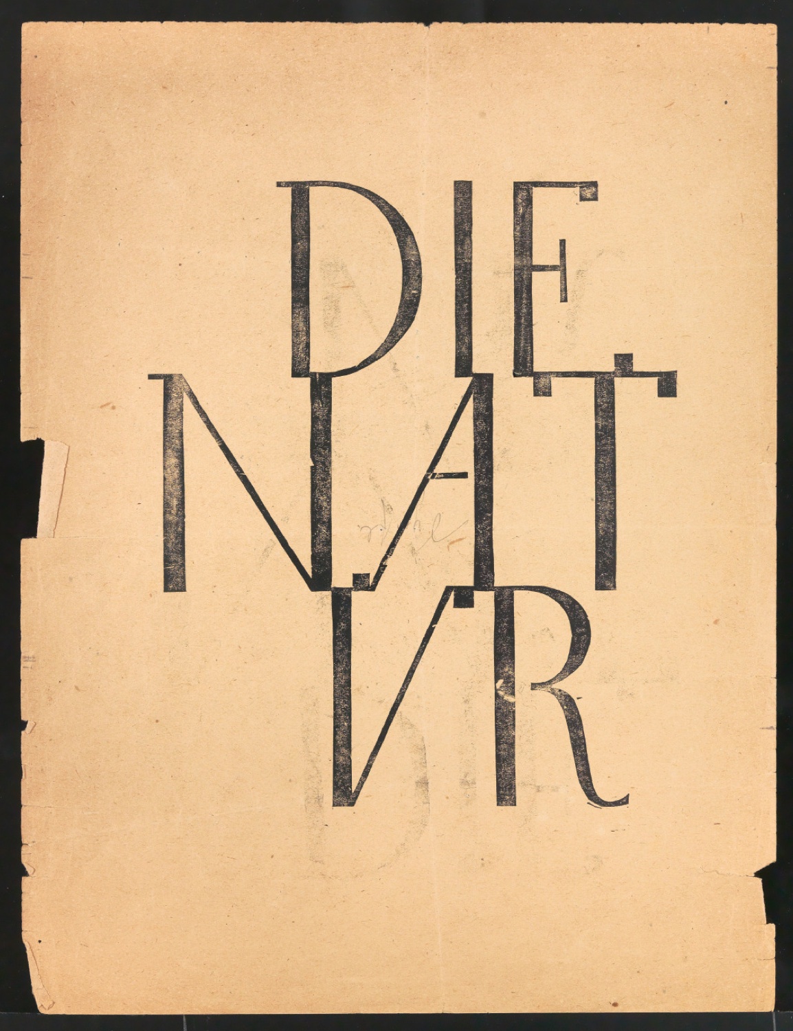 Druck von Titelblatt für Die Natur — Blatt 1