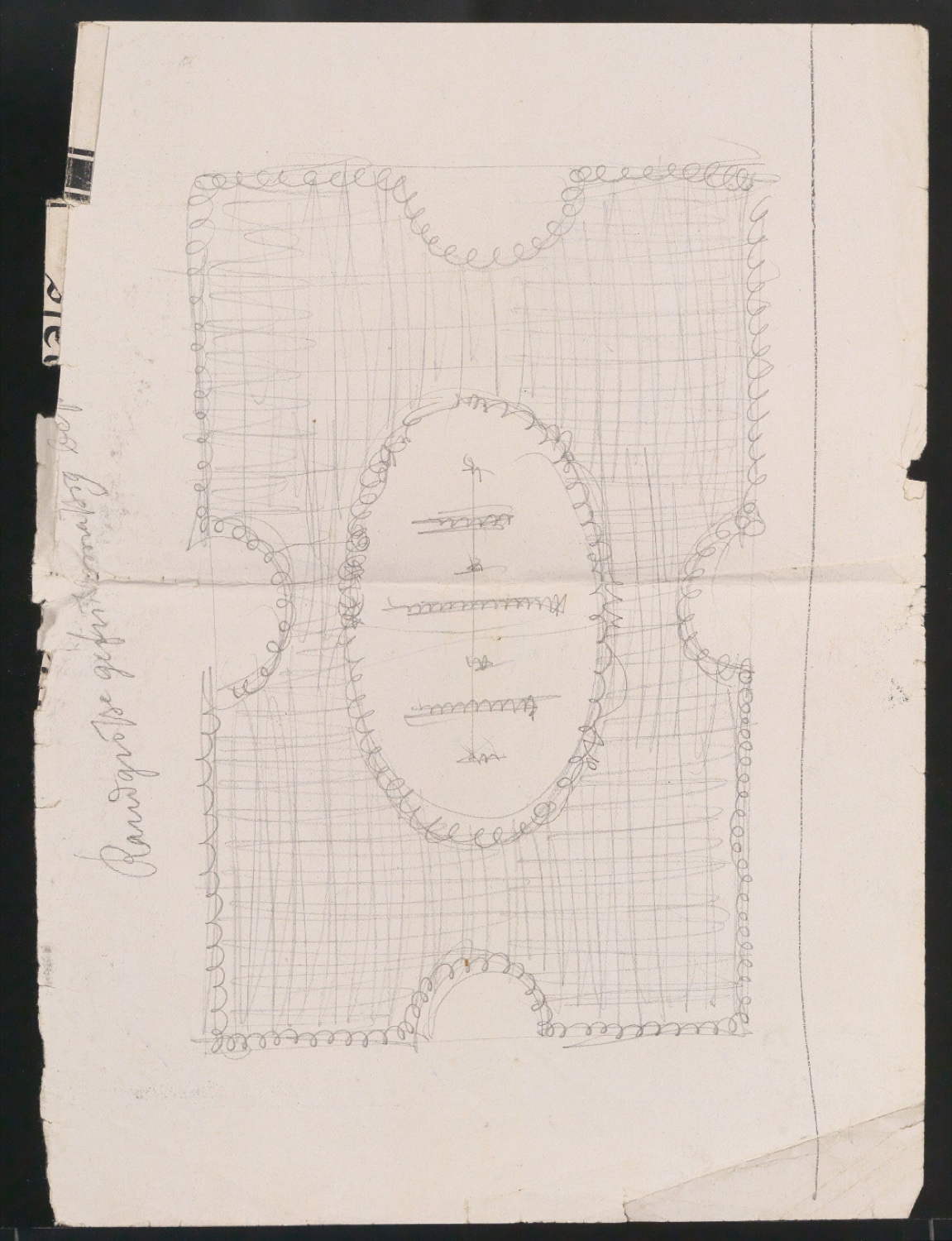 Konvolut Entwurfszeichnungen und Skizzen aus Skizzenbuch von 1920 — Blatt 1
