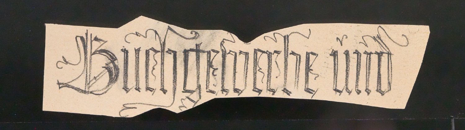Konvolut Entwurfszeichnungen und Skizzen aus Skizzenbuch von 1920 — Blatt 17