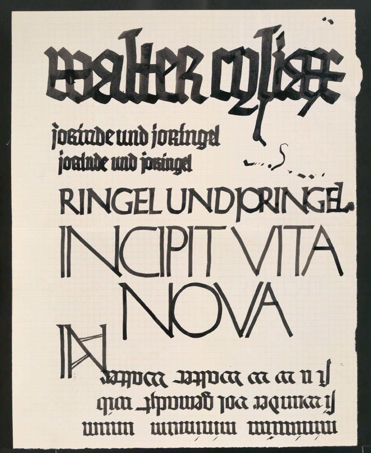 Konvolut Entwurfszeichnungen und Skizzen aus Skizzenbuch von 1920 — Blatt 45