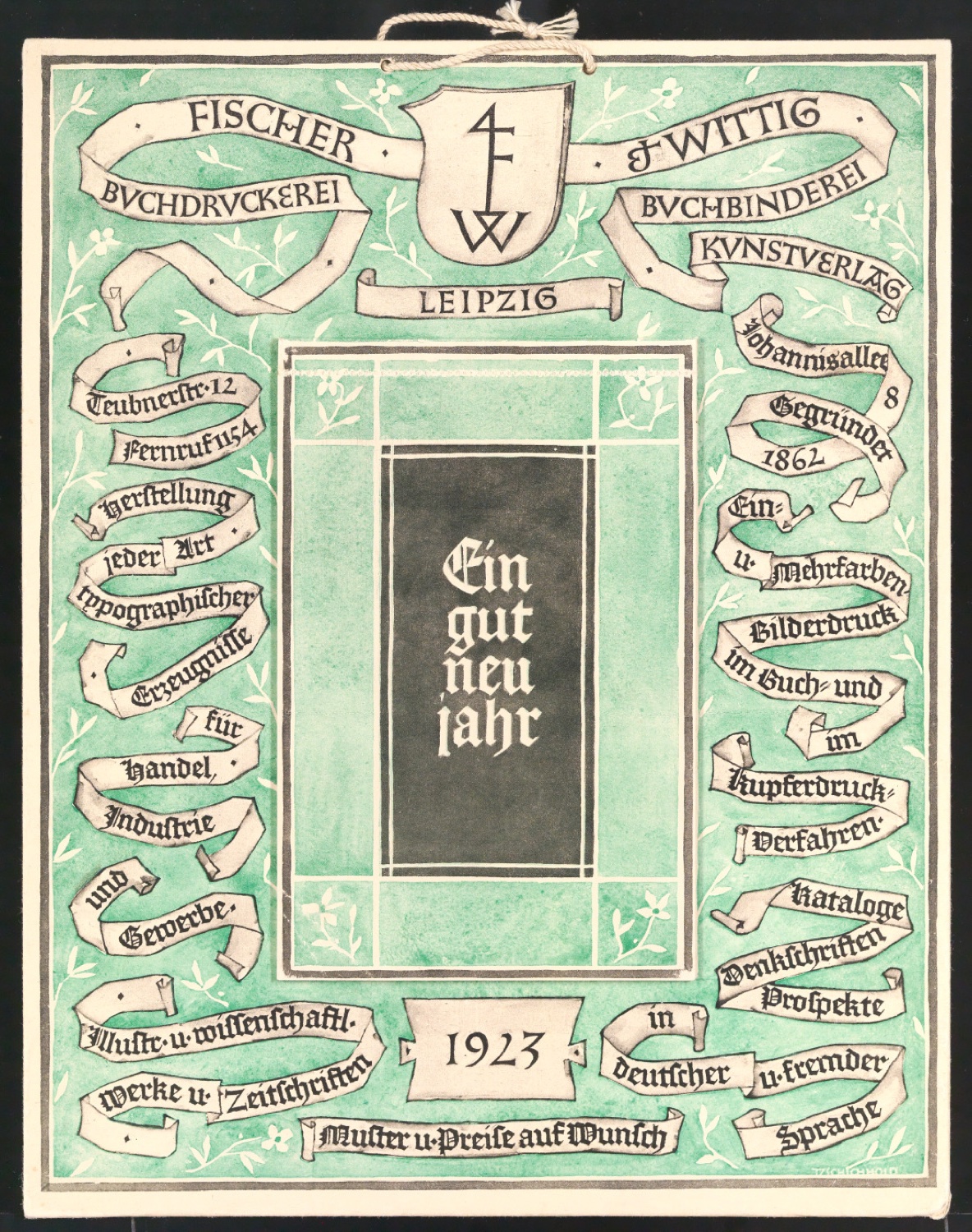 Kalender 1923 — Blatt 1