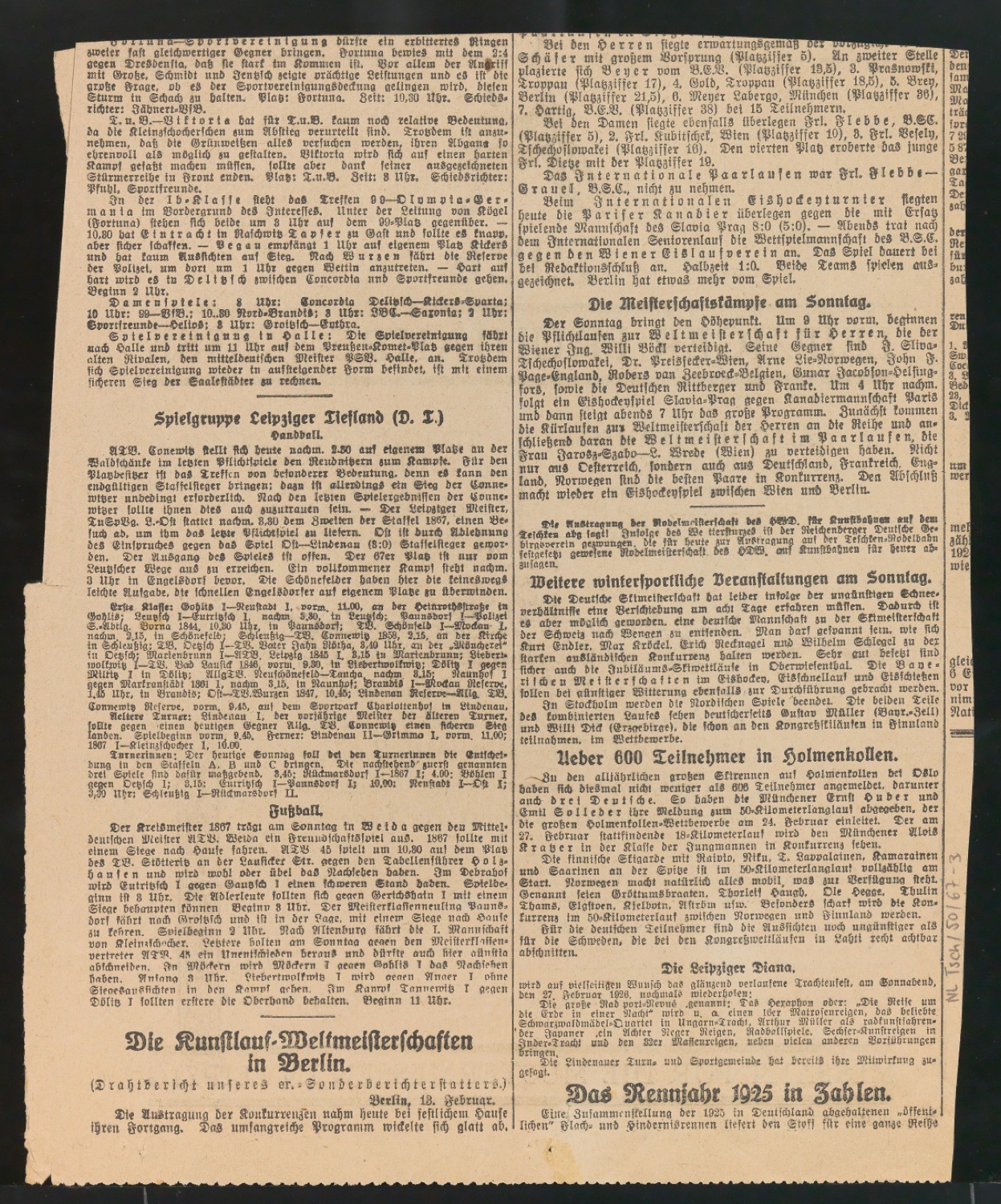 Zeitungsausschnitte mit Anzeigen der Leipziger Messe — Blatt 4