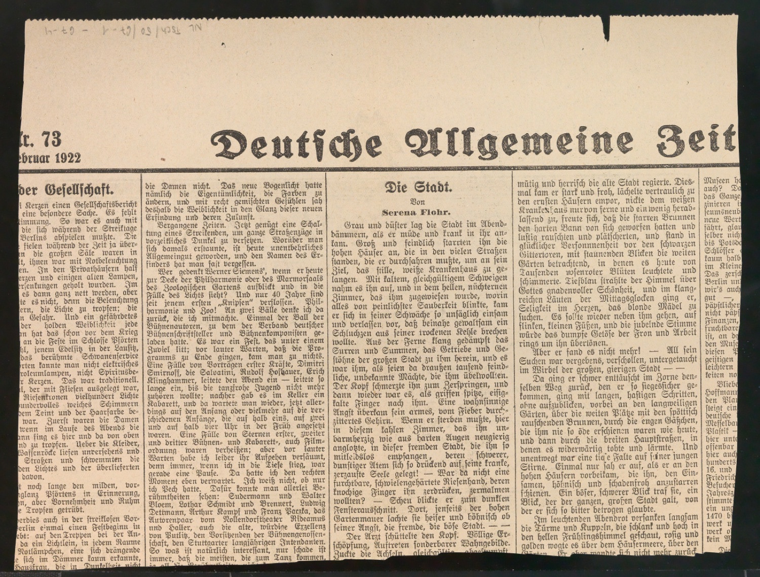 Zeitungsausschnitte mit Anzeigen der Leipziger Messe — Blatt 8