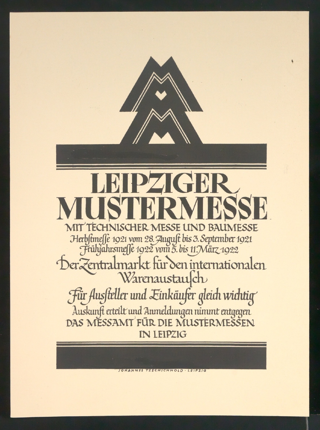 Klische, Abzüge und Probedrucke für Anzeigen Leipziger Messe — Blatt 7