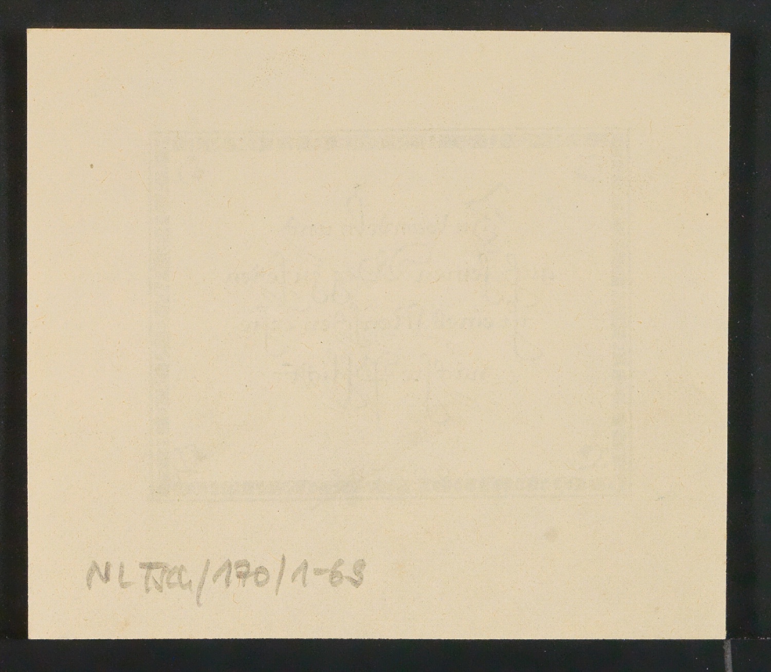 Zu wandeln und auf seinen Weg zu gehen, ist eines Menschen erste, nächste Pflicht. Goethe. Ein gut und selig Neujahr wünscht Johannes Tzschichhold, Leipzig, 1922. — Blatt 2