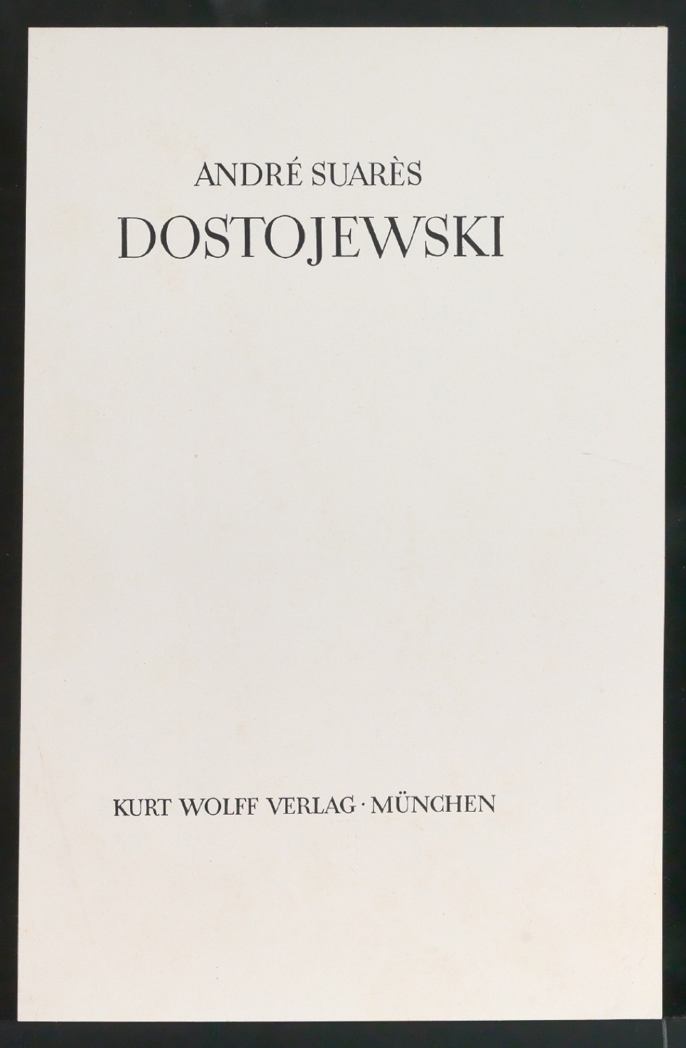 Probedruck für das Titelblatt von Dostojewski — Blatt 5