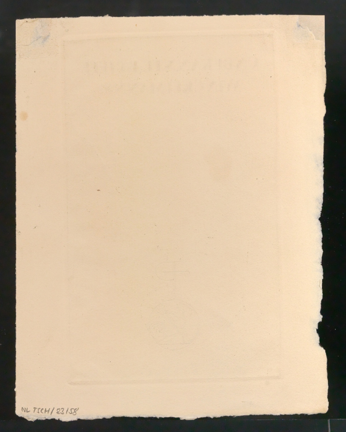 Verkleinerte Radierung für das Titelblatt von Unbekannte Briefe Winckelmanns — Blatt 2