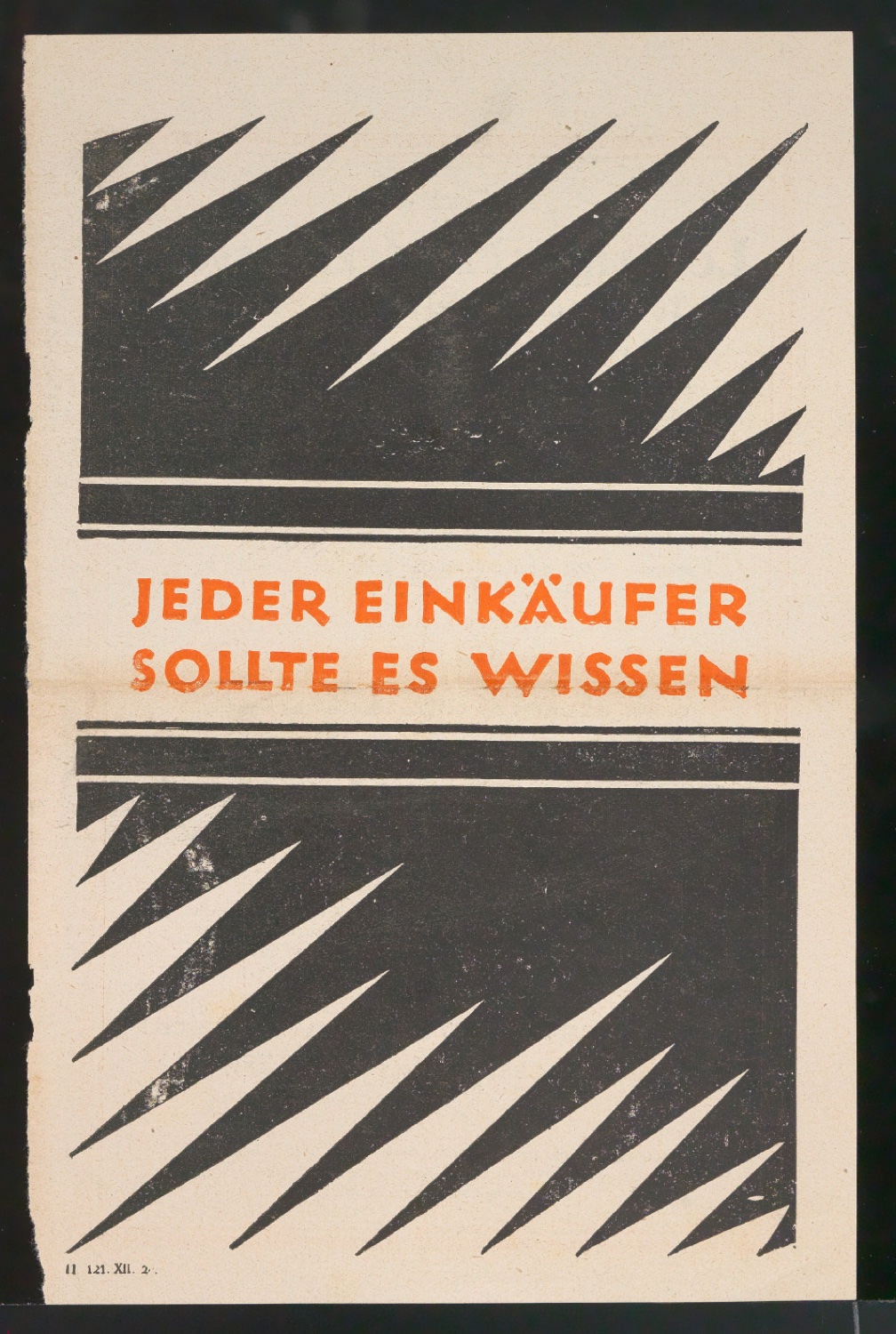 Werbeanzeige für die Leipziger Mustermesse Jeder Einkäufer sollte es wissen — Blatt 3