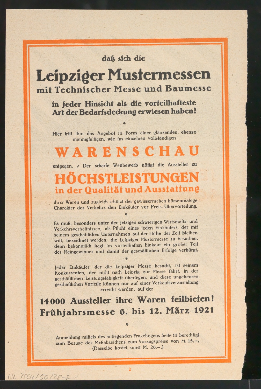 Werbeanzeige für die Leipziger Mustermesse Jeder Einkäufer sollte es wissen — Blatt 4