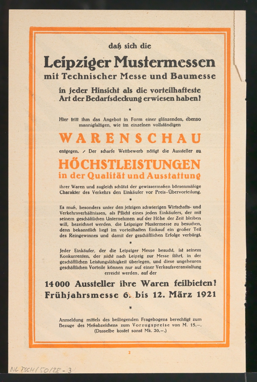 Werbeanzeige für die Leipziger Mustermesse Jeder Einkäufer sollte es wissen — Blatt 6