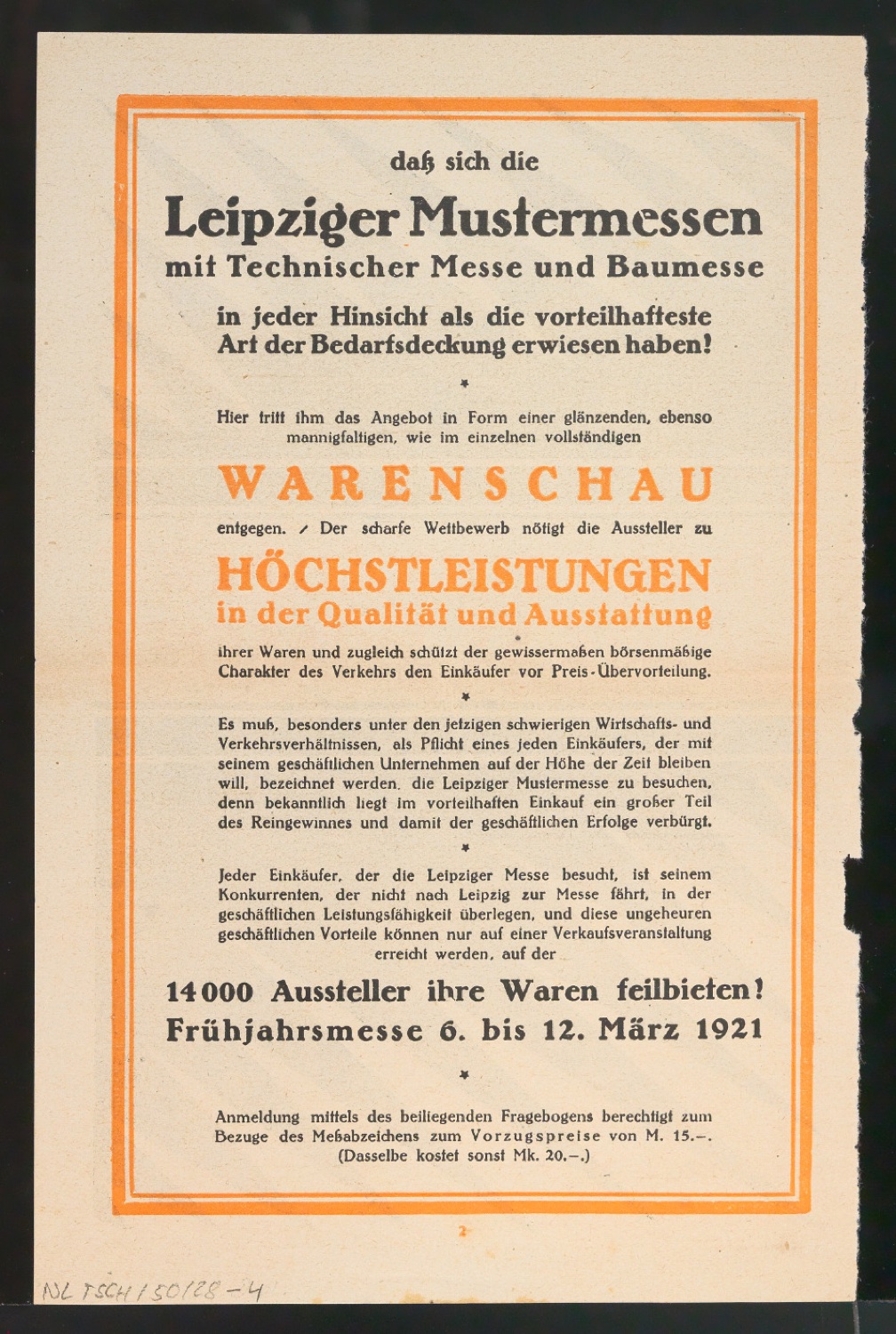Werbeanzeige für die Leipziger Mustermesse Jeder Einkäufer sollte es wissen — Blatt 8