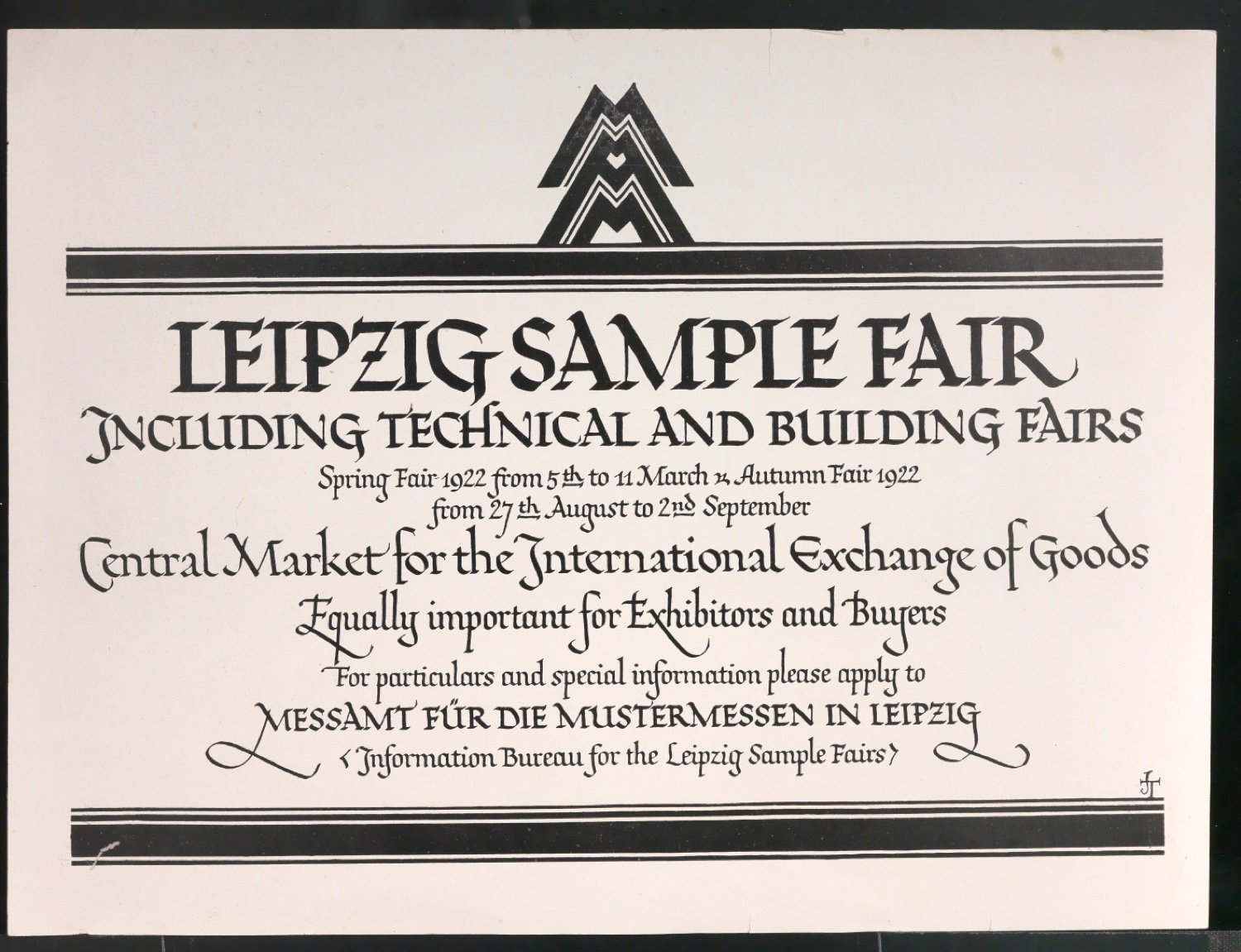 Probedrucke für Anzeigen Leipziger Messe — Blatt 13