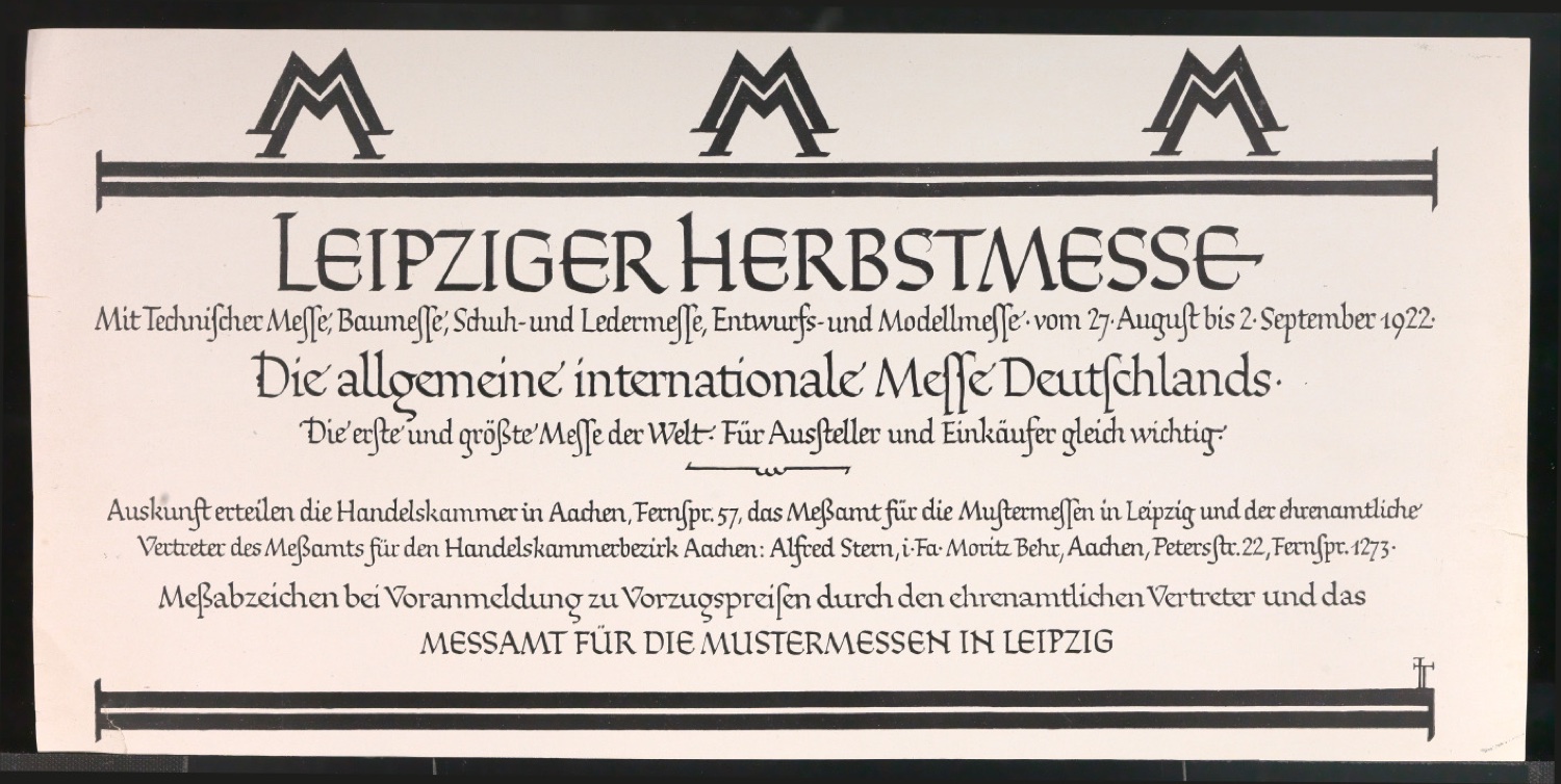 Probedrucke für Anzeigen Leipziger Messe — Blatt 17