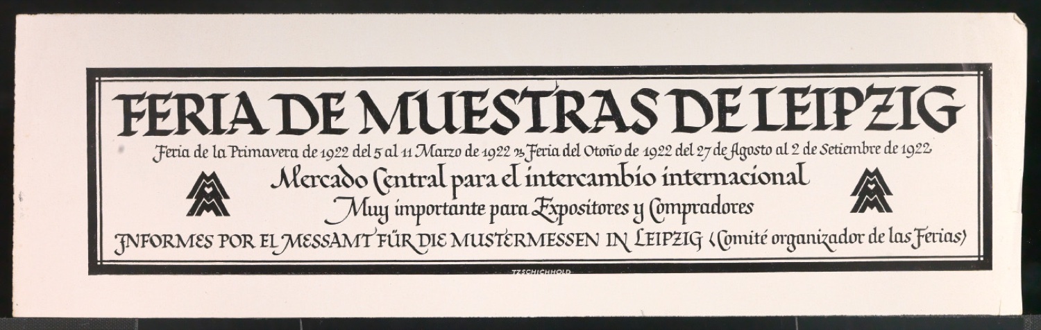 Probedrucke für Anzeigen Leipziger Messe — Blatt 19