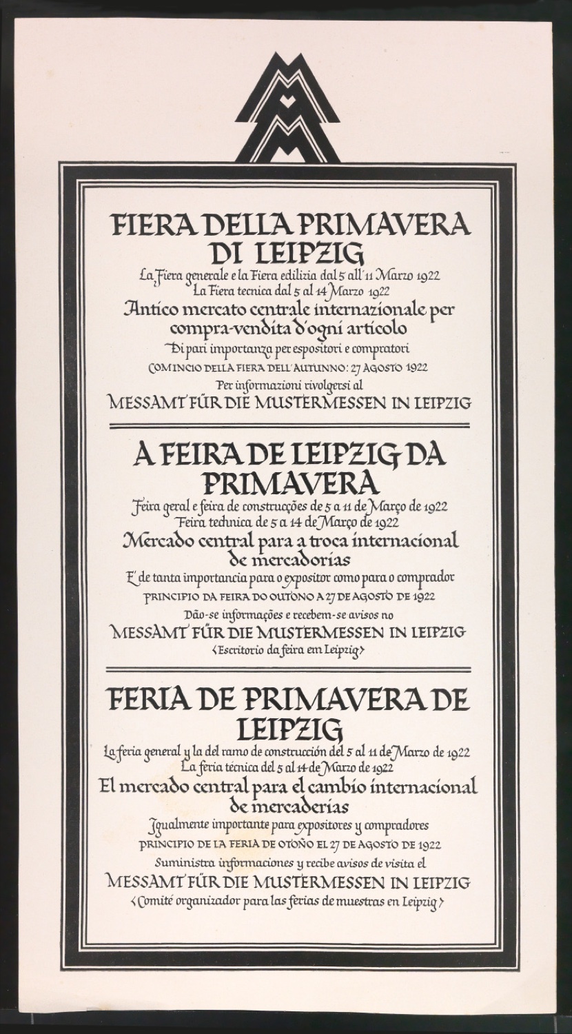 Probedrucke für Anzeigen Leipziger Messe — Blatt 23