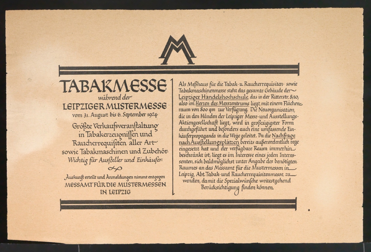 Probedrucke für Anzeigen Leipziger Messe — Blatt 29