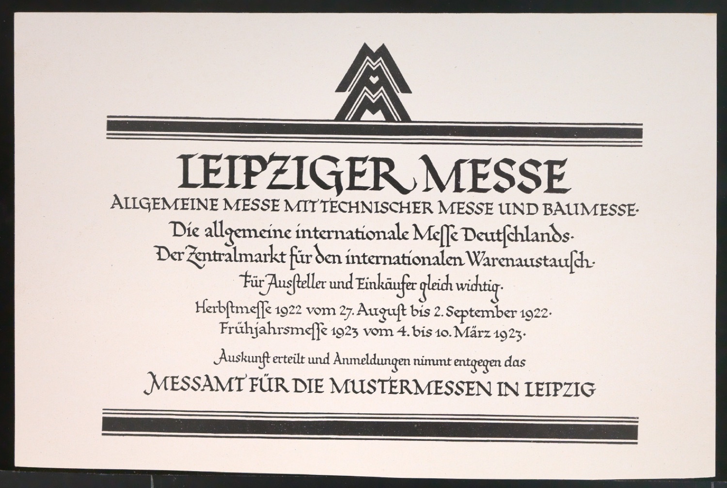Probedrucke für Anzeigen Leipziger Messe — Blatt 37