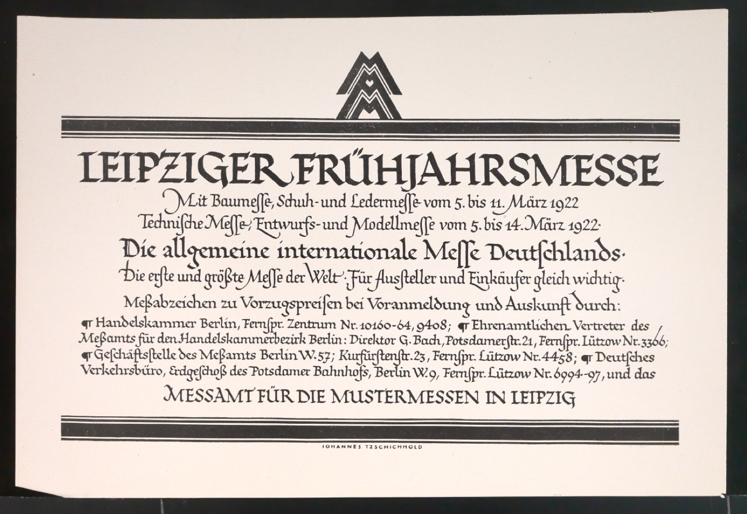 Probedrucke für Anzeigen Leipziger Messe — Blatt 43