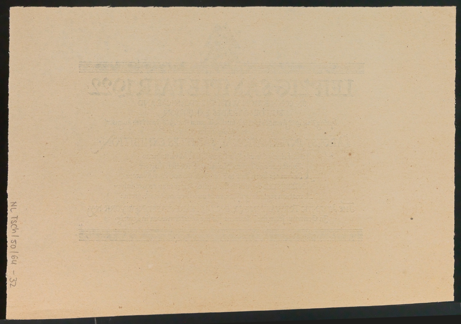 Probedrucke für Anzeigen Leipziger Messe — Blatt 66