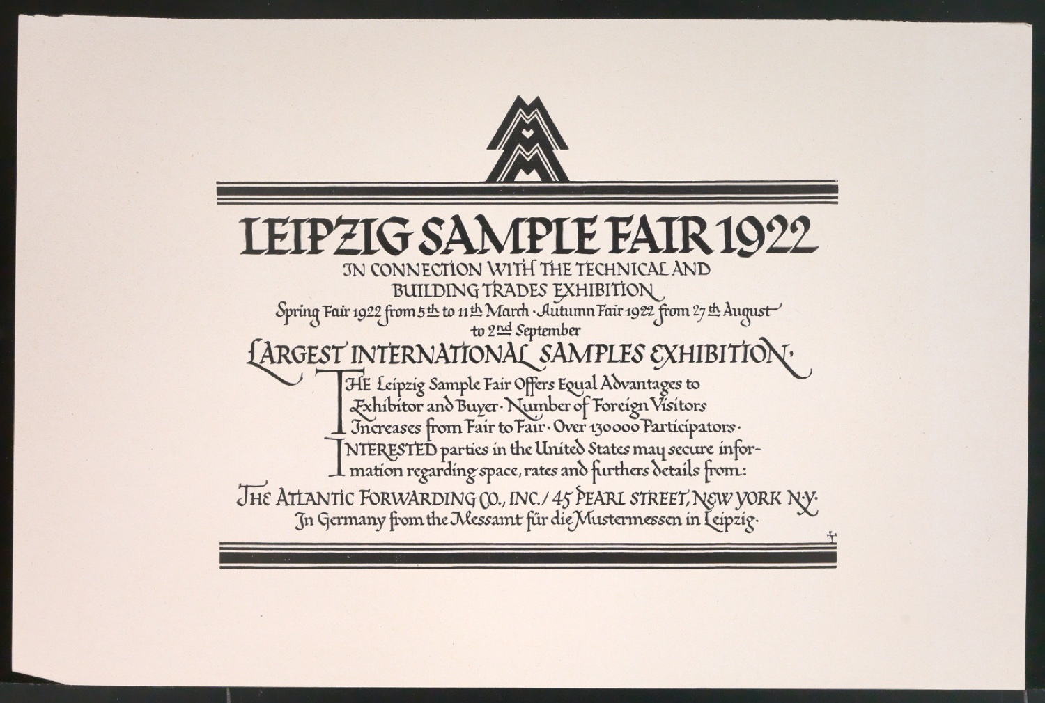Probedrucke für Anzeigen Leipziger Messe — Blatt 69