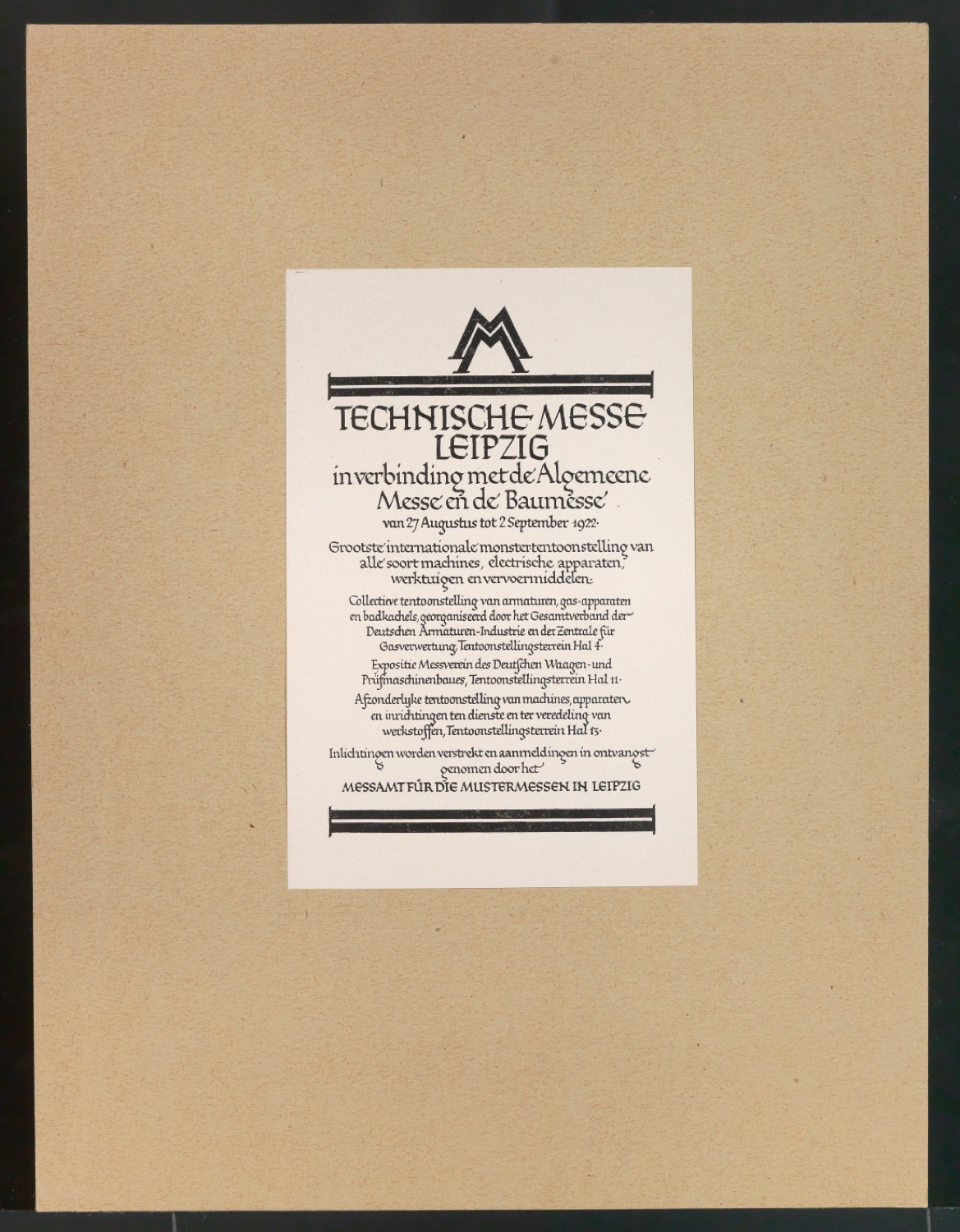 Probedrucke für Anzeigen Leipziger Messe — Blatt 103