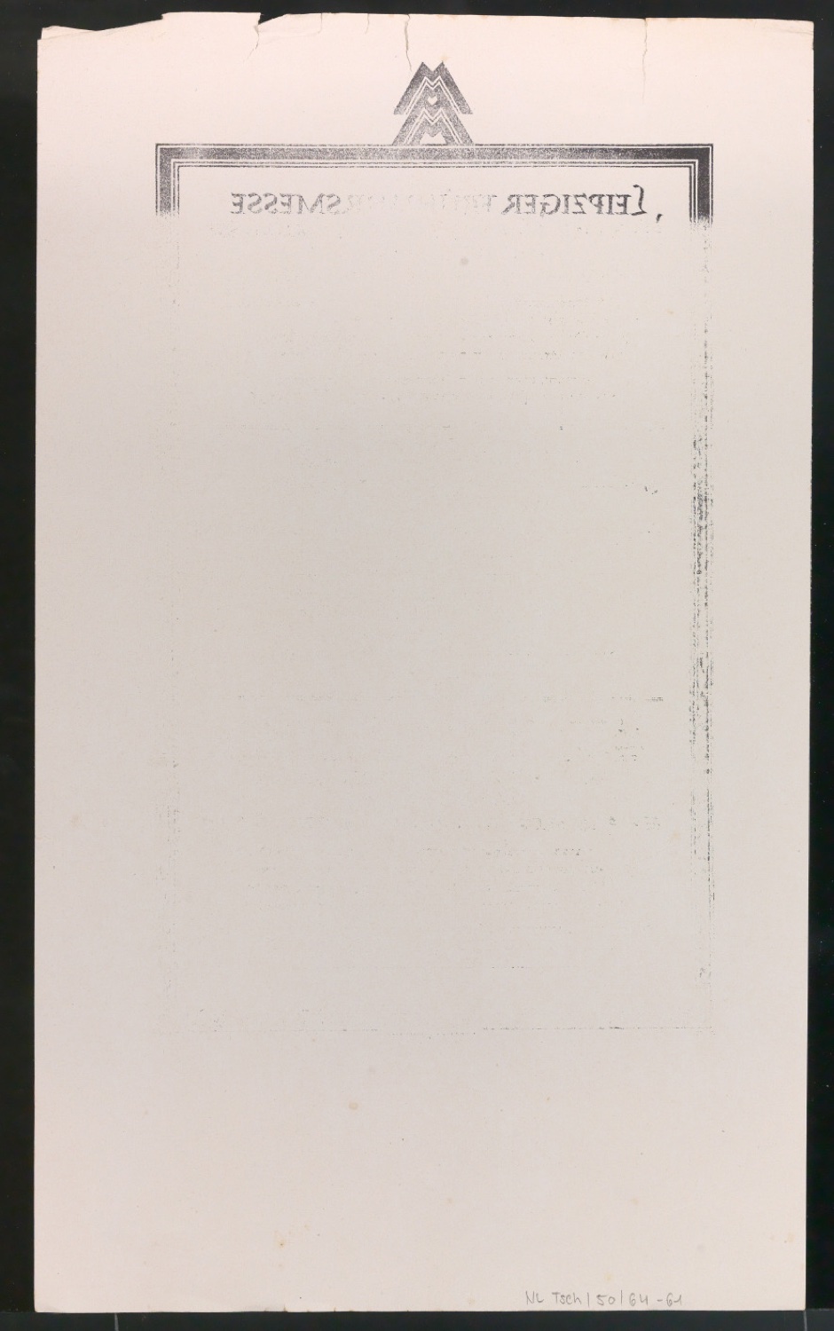 Probedrucke für Anzeigen Leipziger Messe — Blatt 126