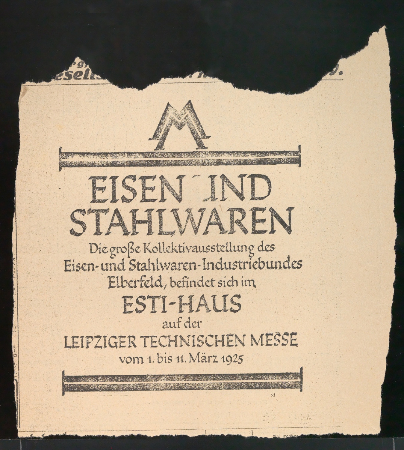 Probedrucke für Anzeigen Leipziger Messe — Blatt 139