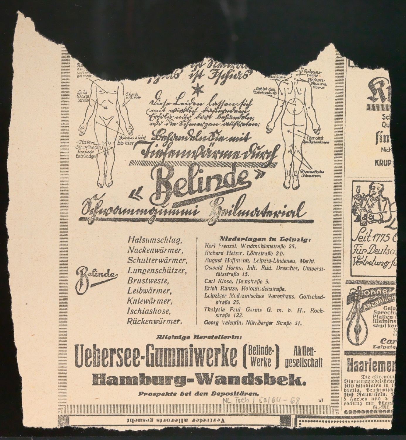 Probedrucke für Anzeigen Leipziger Messe — Blatt 140