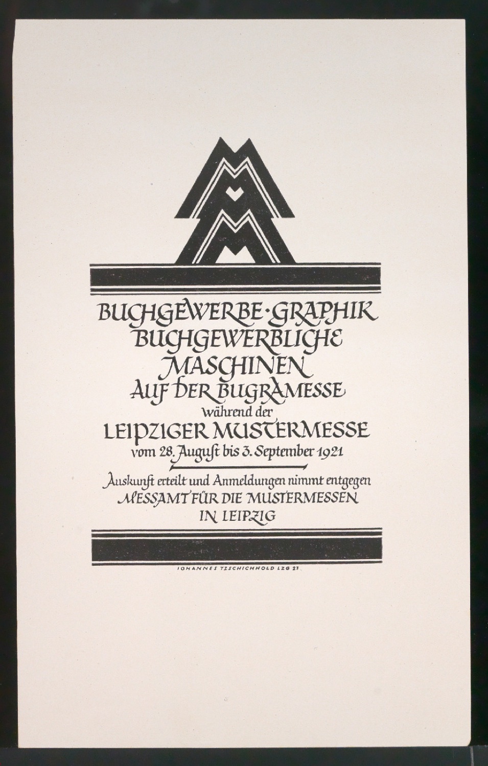 Probedrucke für Anzeigen Leipziger Messe — Blatt 177