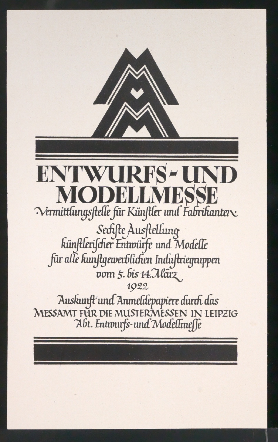 Probedrucke für Anzeigen Leipziger Messe — Blatt 179
