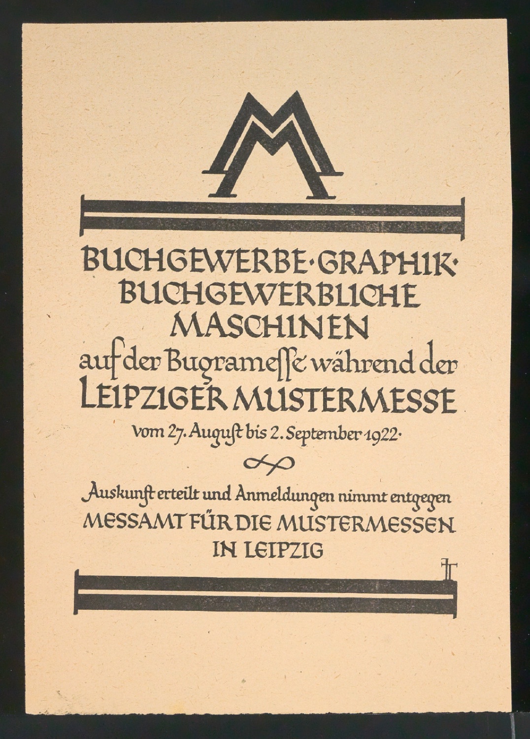 Probedrucke für Anzeigen Leipziger Messe — Blatt 199