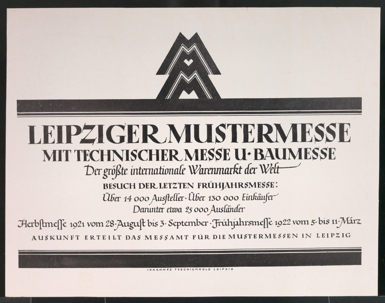 Probedrucke für Anzeigen Leipziger Messe — Blatt 211