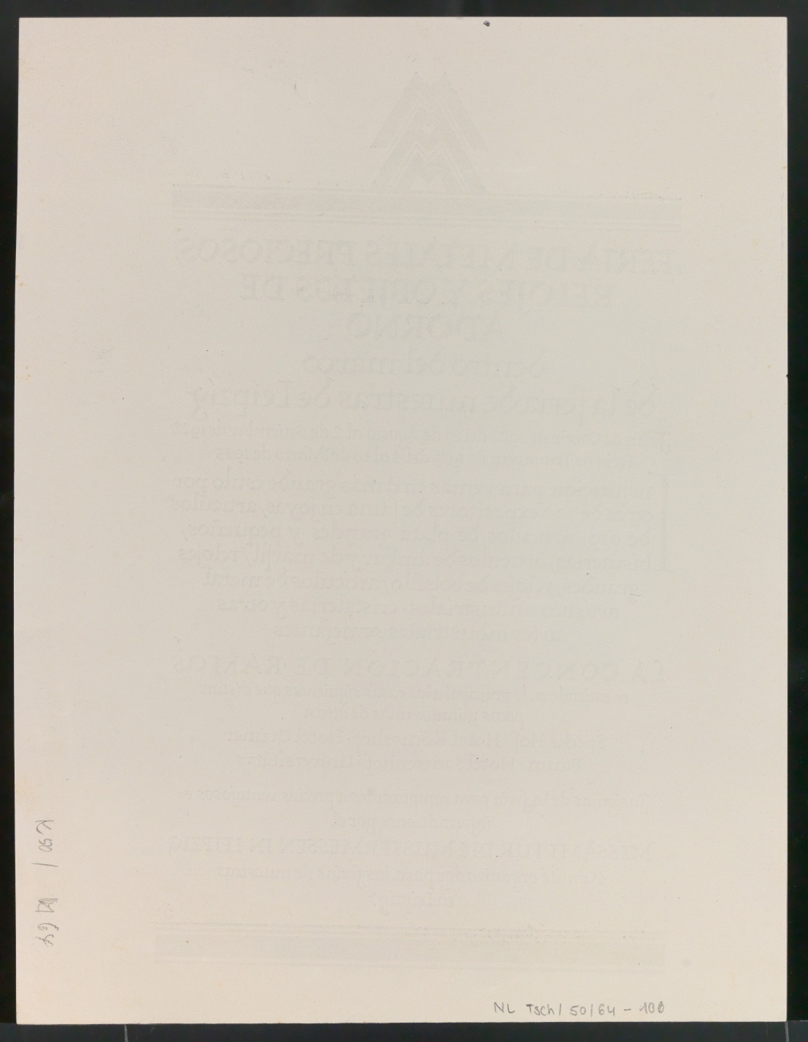 Probedrucke für Anzeigen Leipziger Messe — Blatt 216