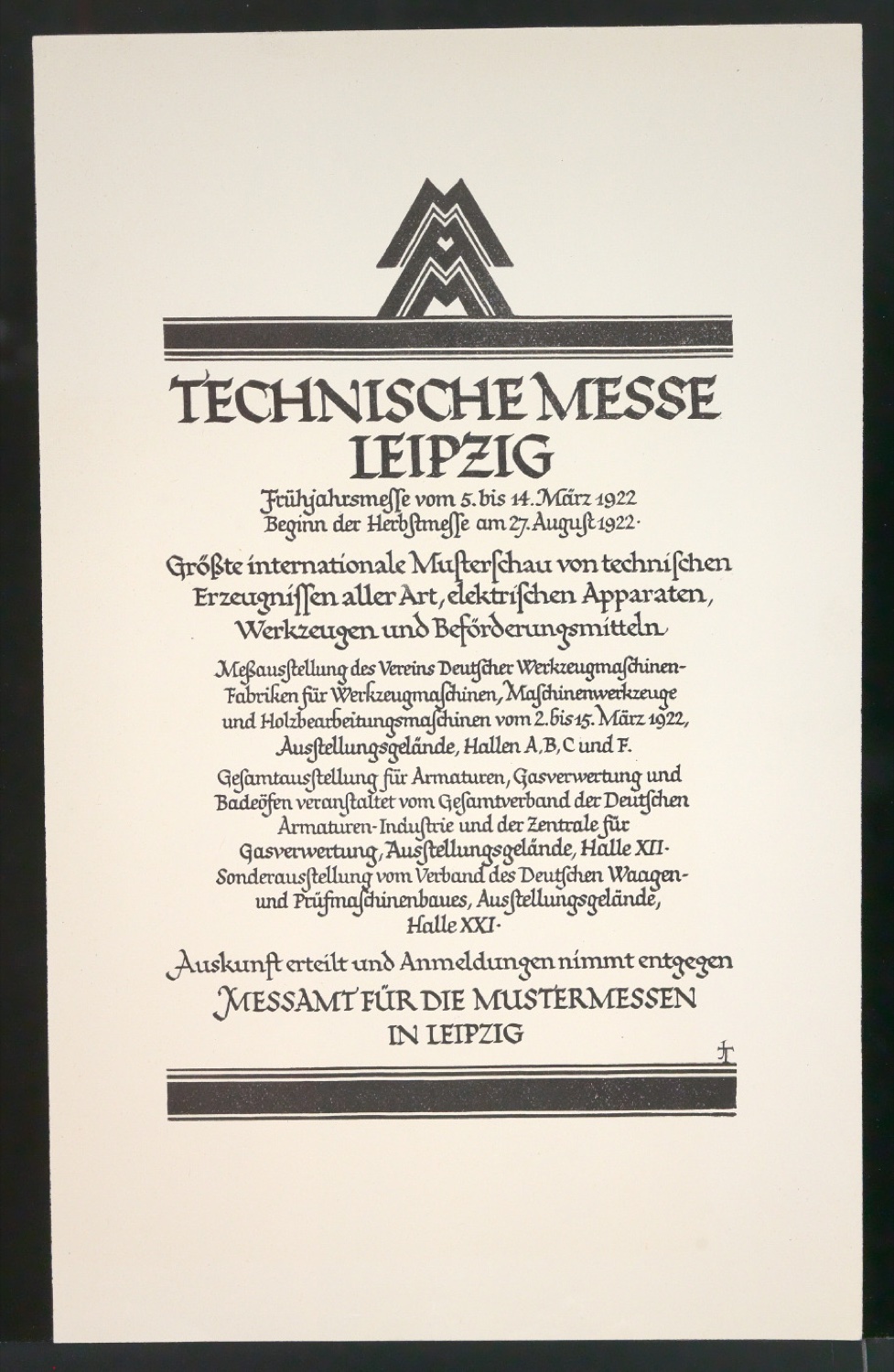 Probedrucke für Anzeigen Leipziger Messe — Blatt 223